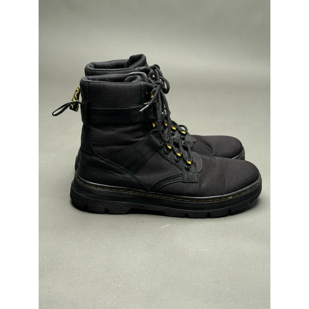 Dr Marten's Rilla Black Nylon Unisex Lace Up Air Wair Boots US 10 EU 43